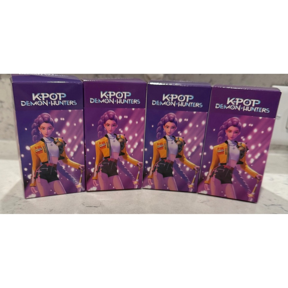 Qty-4.  Kpop Demon Hunters Collectible Figure Box‎ Set
